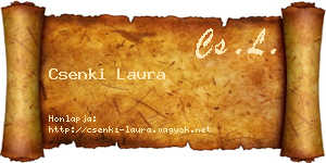 Csenki Laura névjegykártya