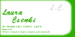 laura csenki business card